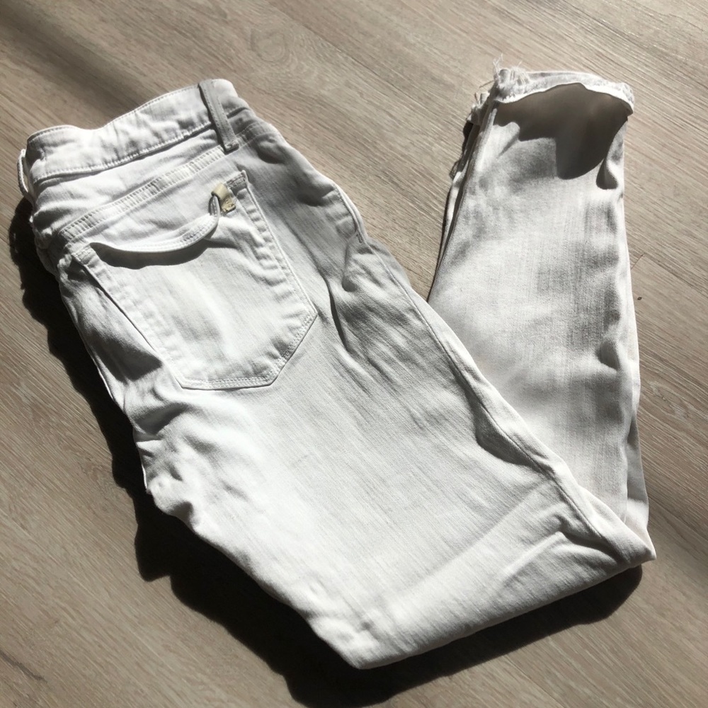 Joe's jeans skinny crop white